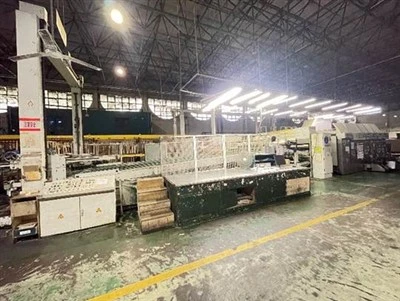 Brugt Flexo Printer Slotter Die Cutting Machinery